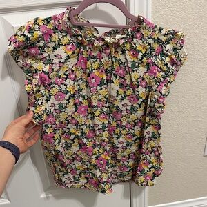 Mine Floral Blouse - Pink, Yellow, Green